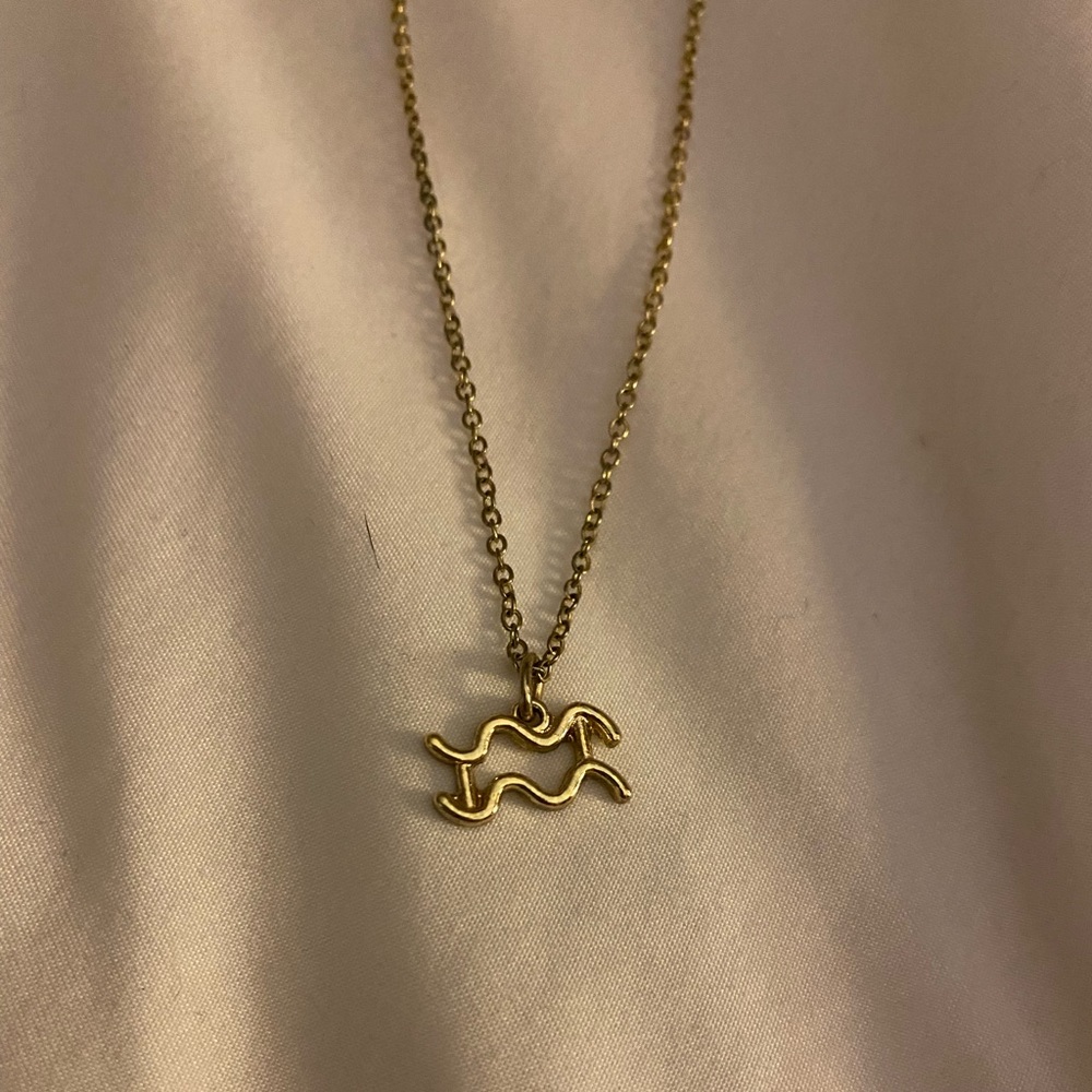 Aquarius Zodiac Necklace